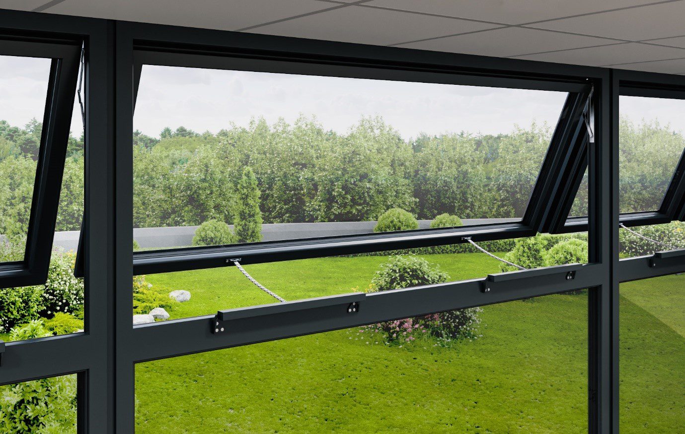 Automated Motorised UPVC Awning Windows - Smart Home Technology
