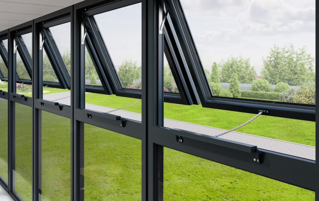Motorised Automated UPVC Awning Windows - Remote Controlled