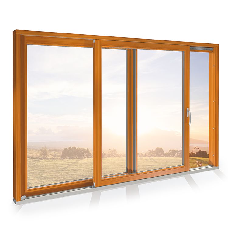 Rustic Oak UPVC Lift Slide Door - Natural Wood Texture