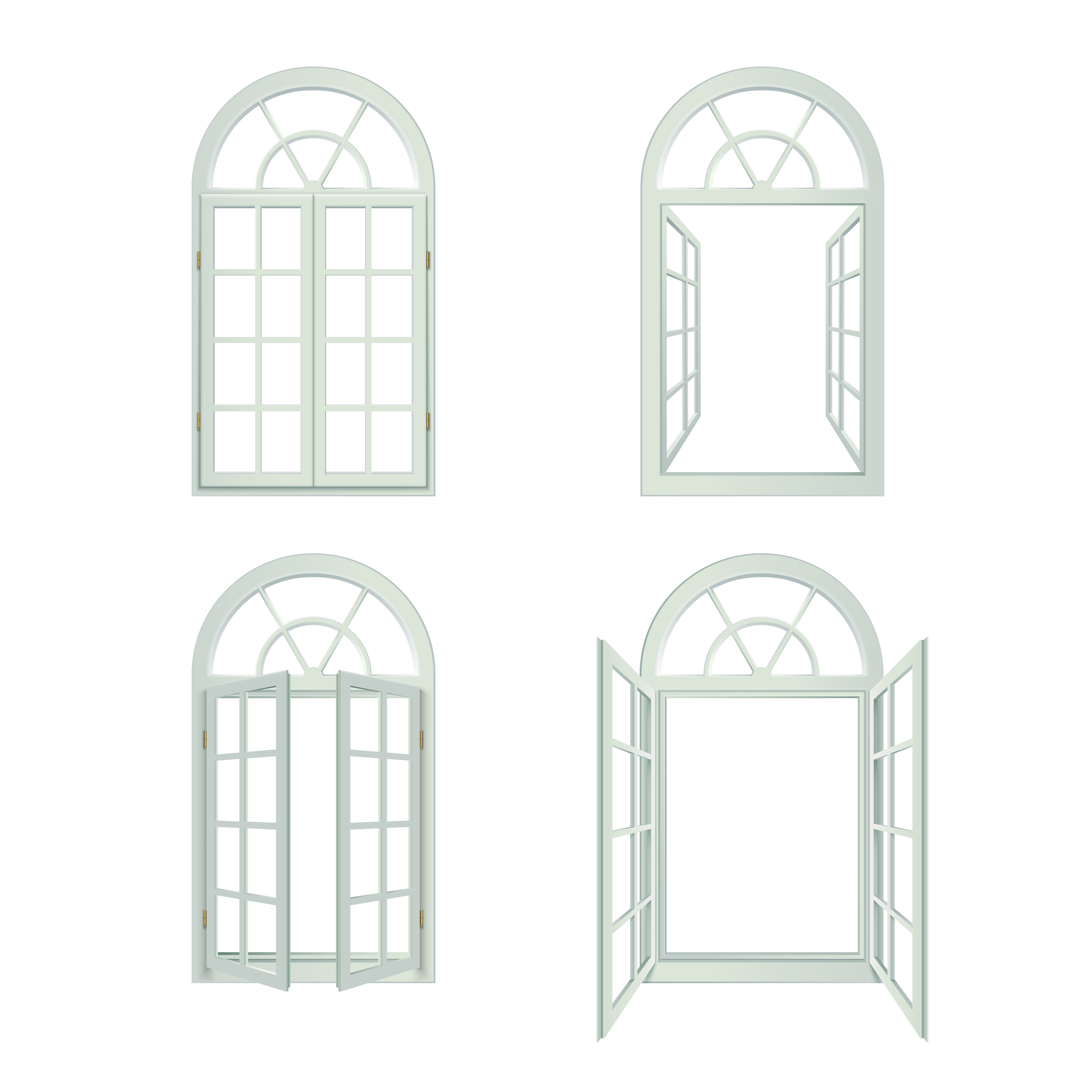 UPVC Arched Window Installation - Modern Home Exterior