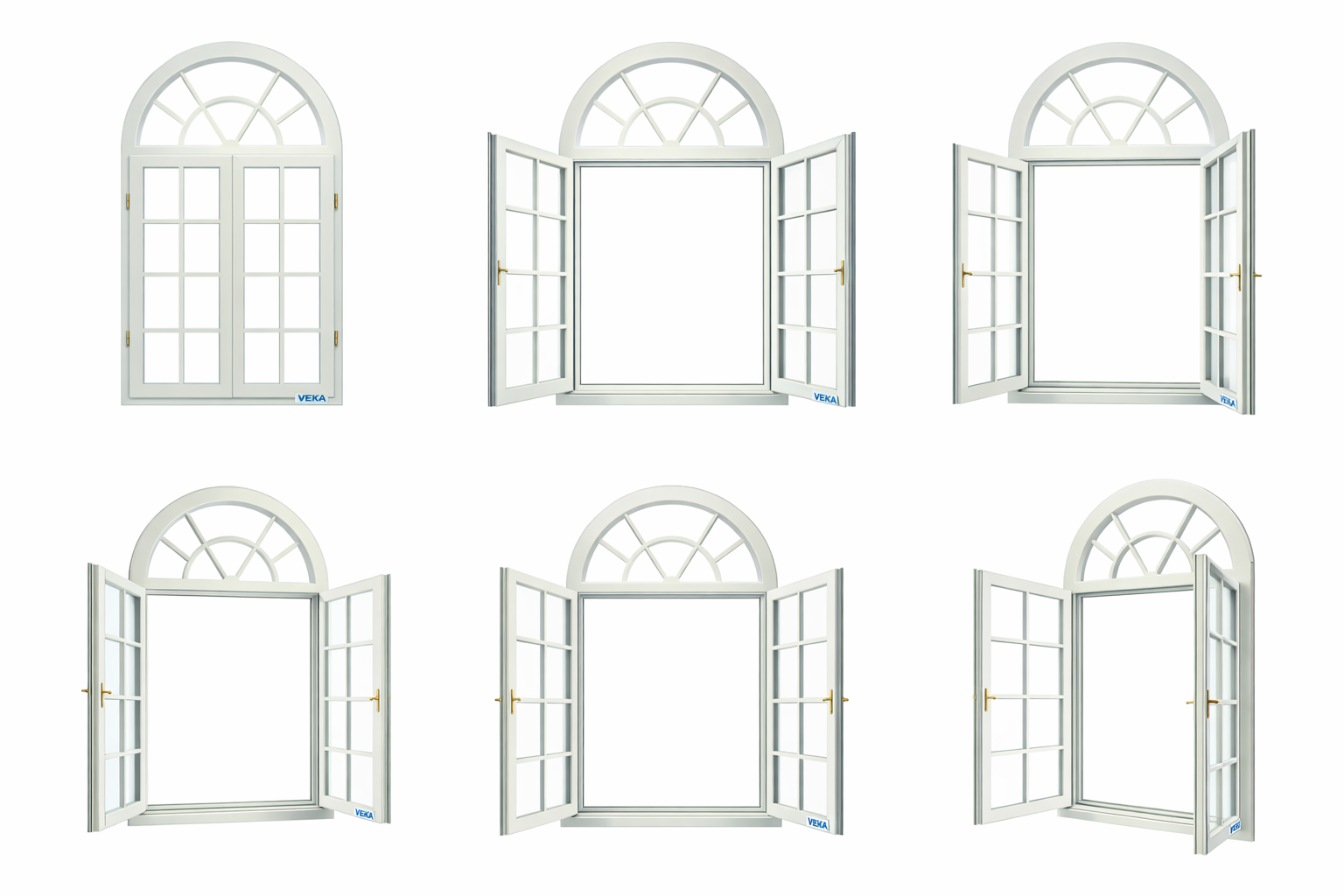 Premium UPVC Arched Window - Contemporary Architecture