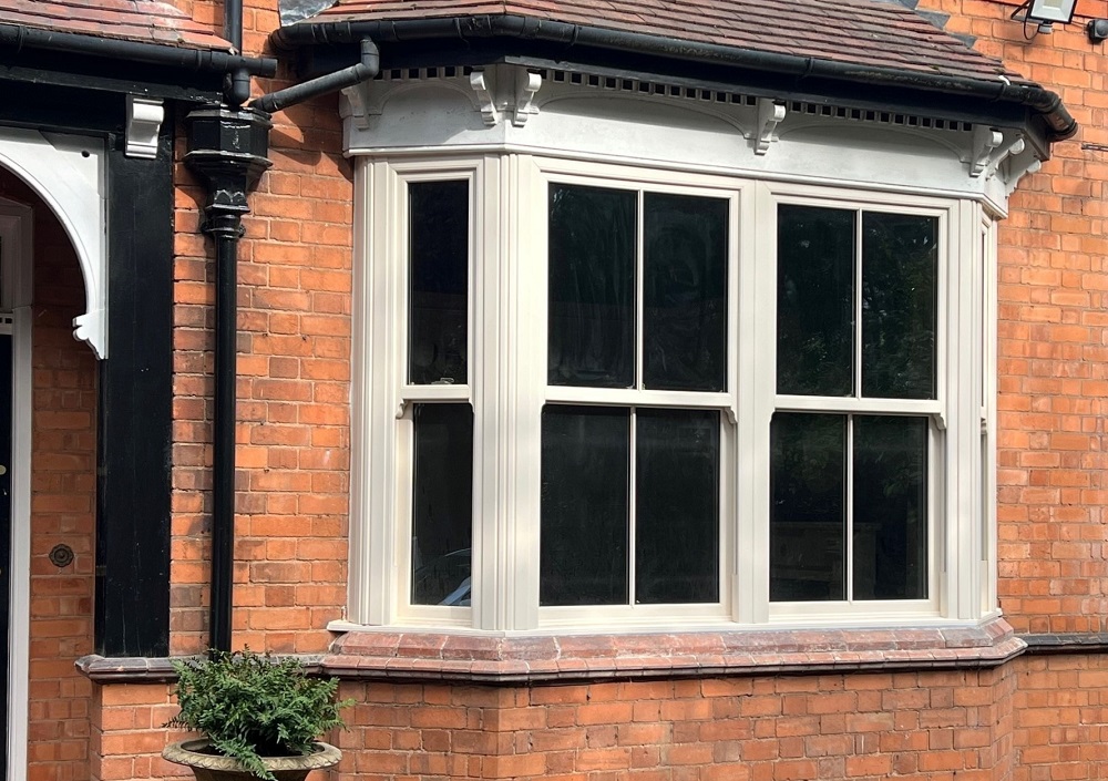 UPVC Vertical Slider Sash Window Bay Design