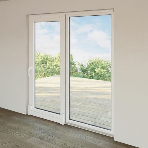 White UPVC Tilt and Slide Balcony Door - Classic Design