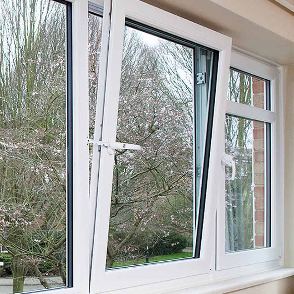 White UPVC Tilt and Turn Window - Clean Classic Design